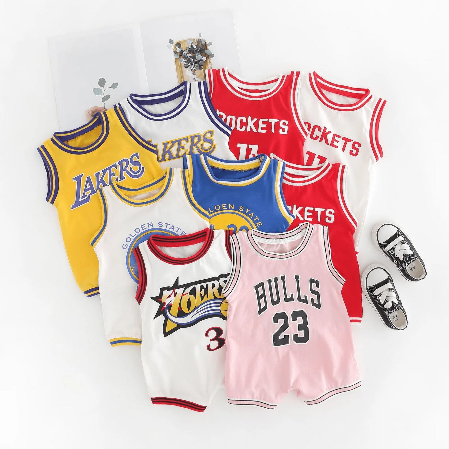 Kids NBA Basketball Jersey Romper