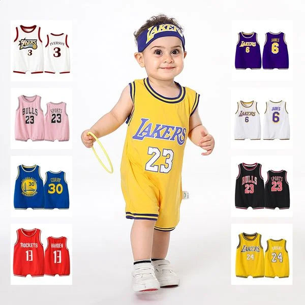 Kids NBA Basketball Jersey Romper