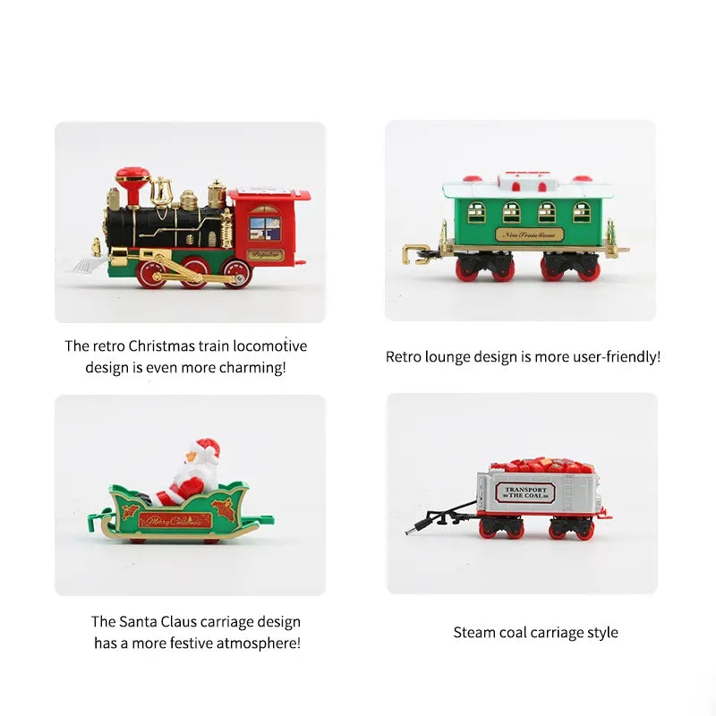 Christmas Electric Train Set For Kids & Decoration