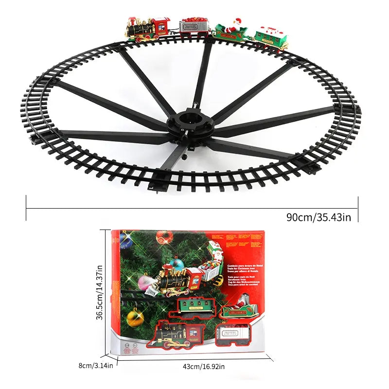 Christmas Electric Train Set For Kids & Decoration