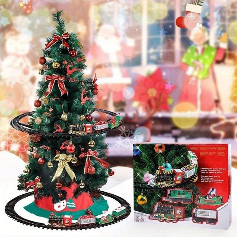 Christmas Electric Train Set For Kids & Decoration