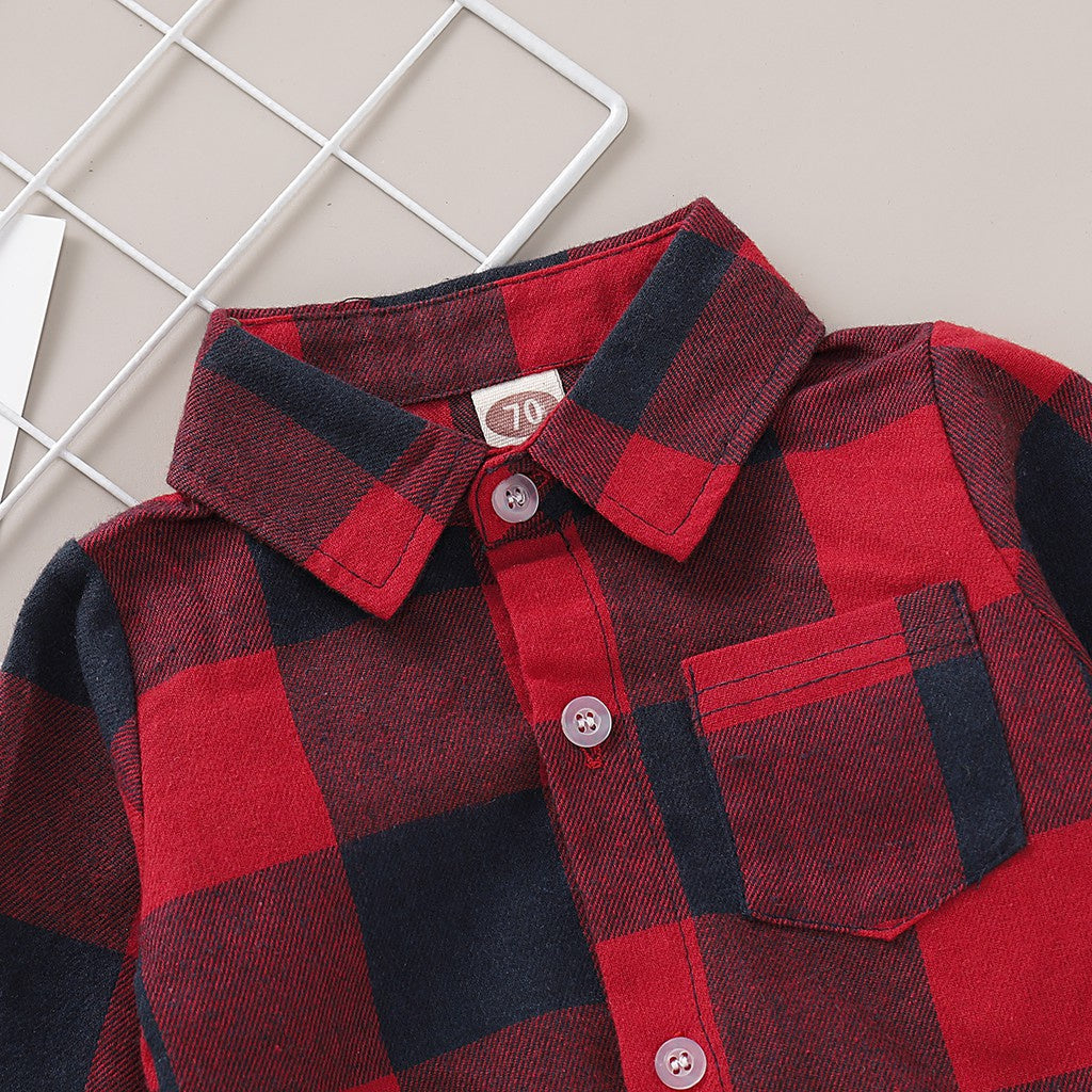 Plaid Gentleman Jumpsuit