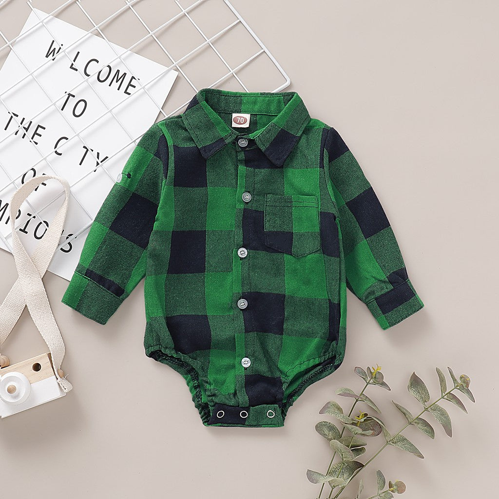 Plaid Gentleman Jumpsuit