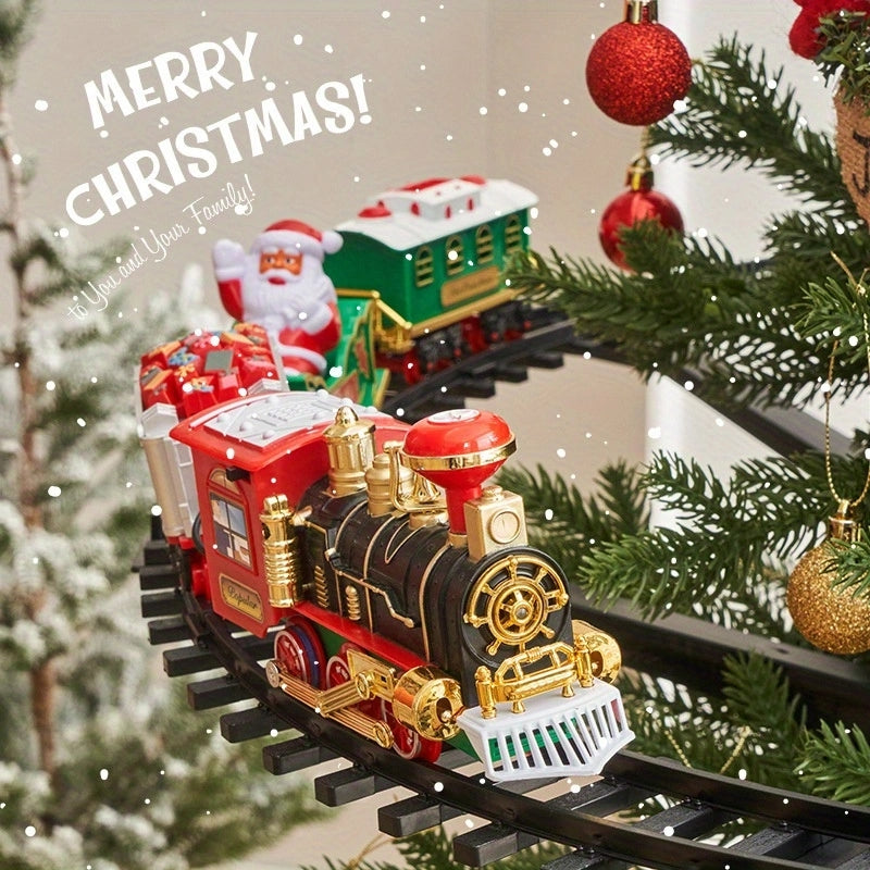 Christmas Electric Train Set For Kids & Decoration