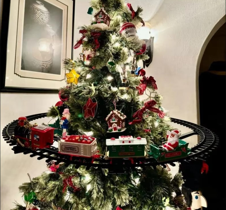 Christmas Electric Train Set For Kids & Decoration