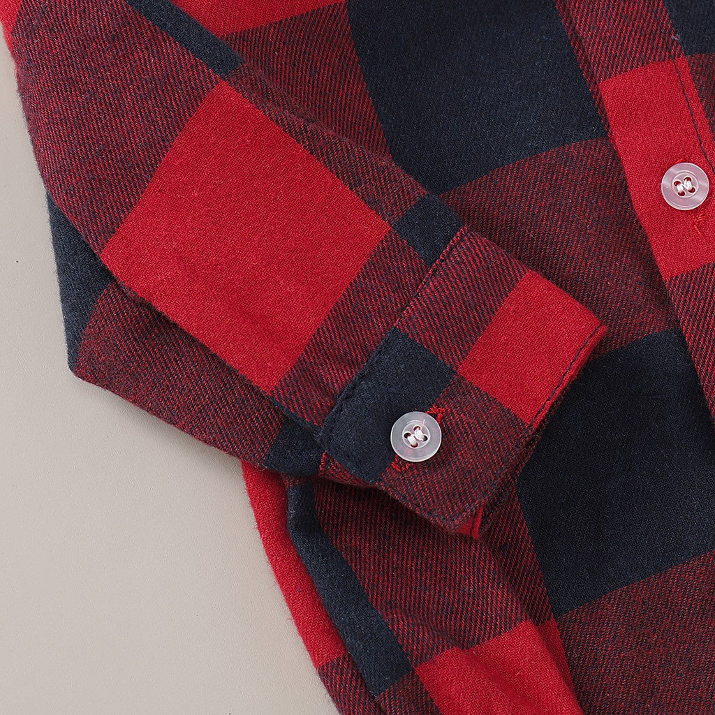 Plaid Gentleman Jumpsuit