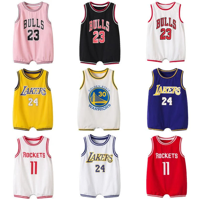 Kids NBA Basketball Jersey Romper
