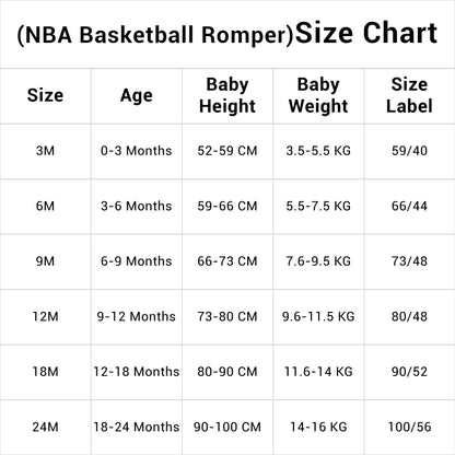 Kids NBA Basketball Jersey Romper